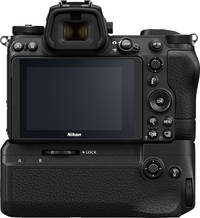 Nikon Z7 II in schwarz mit MB N11 Handgriff von hinten