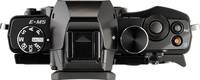 OM System OM-D E-M5 in schwarz von oben OM System OM-D E-M5 in schwarz von oben