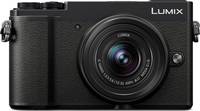 Panasonic Lumix DC-GX9 in schwarz mit G Vario 12-32 mm von vorne