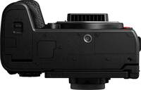 Panasonic Lumix DC-S1R II in schwarz von unten
