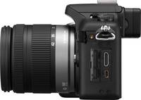 Panasonic Lumix DMC-G10 in schwarz mit G Vario 14-42 mm von links offen