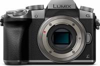 Panasonic Lumix DMC-G70 in silber von vorne