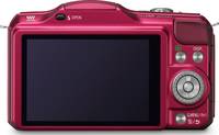 Panasonic Lumix DMC-GF5 in rot von hinten Panasonic Lumix DMC-GF5 in rot von hinten