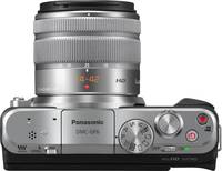 Panasonic Lumix DMC-GF6 in schwarz mit G Vario 14-42 mm von oben