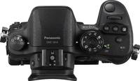 Panasonic Lumix DMC-GH4 in schwarz von oben