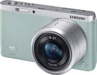 Samsung NX mini in mint mit 9-27 mm von vorne links