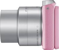 Samsung NX mini in pink mit 9-27 mm von links