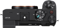 Sony Alpha 7CR in schwarz von oben