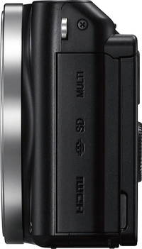 Sony Alpha NEX-3N in schwarz von links Sony Alpha NEX-3N in schwarz von links