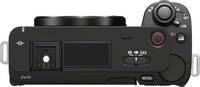 Sony Alpha ZV-E1 in schwarz von oben